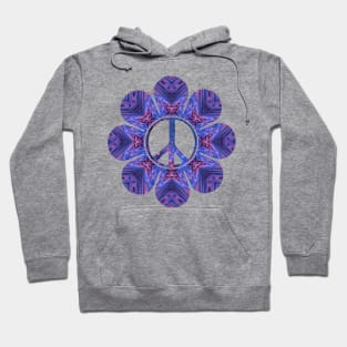 Purple Peace Flower Hoodie